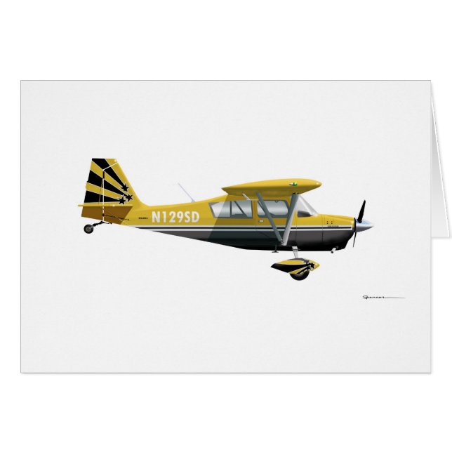 Bellanca toppentiokamp hälsningskort (Framsidan Horizontal)