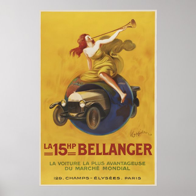 Bellanger Auto Affisch (Framsidan)