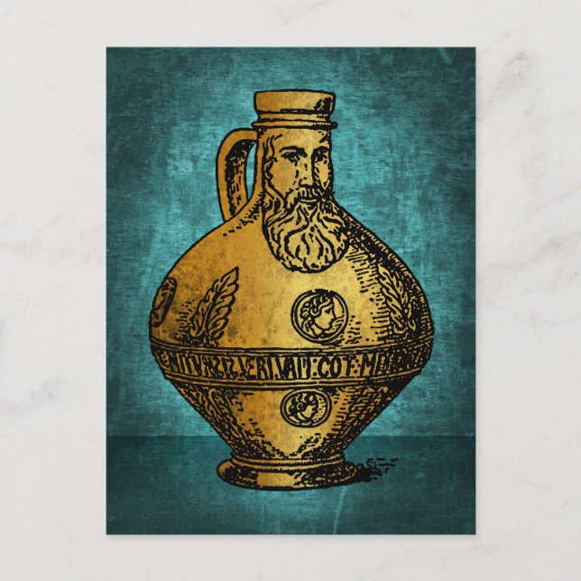 Bellarmine Witch Flaska Vykort (Framsida)