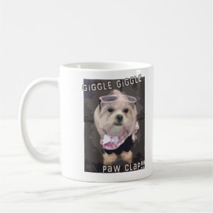 Bellas applåd för tass för fnissfniss kaffemugg