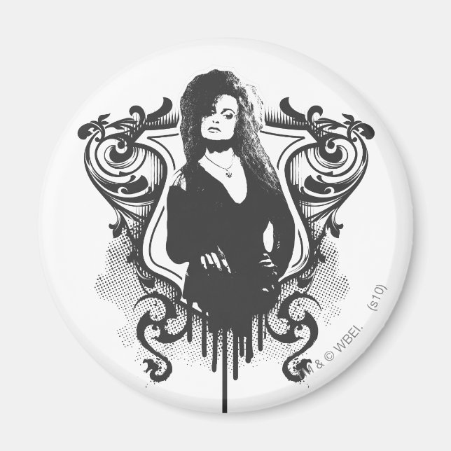 Bellatrix Leodd Mörk Arts Design Magnet (Framsidan)