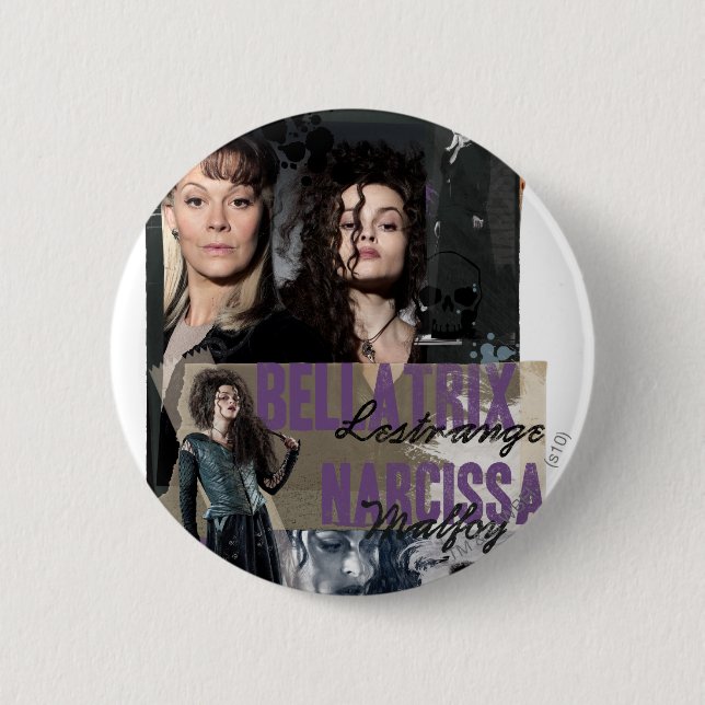 Bellatrix Leodd och Narcissa Malfoy Knapp (Framsida)