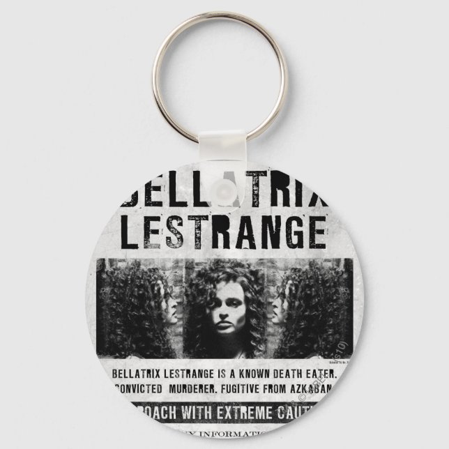 Bellatrix Leodd Wanted Poster Nyckelring (Framsida)