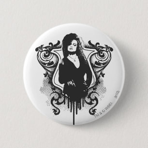 Bellatrix Lestrange Mörk Konst Design Knapp