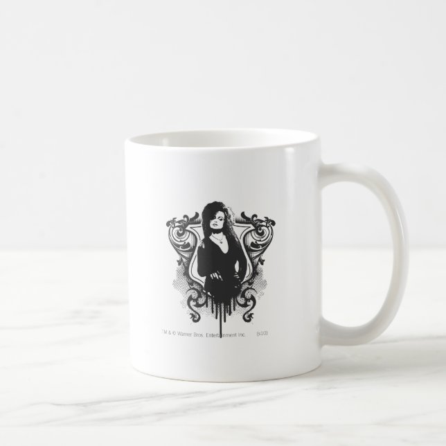 Bellatrix Lestrange mörk konstdesign Kaffemugg (Höger)