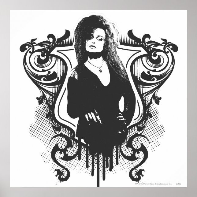 Bellatrix Lestrange mörk konstdesign Poster (Framsidan)