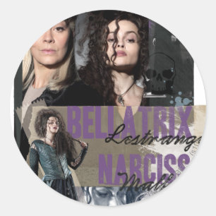 Bellatrix Lestrange och Narcissa Malfoy Runt Klistermärke