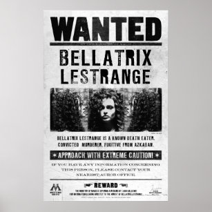 Bellatrix Lestrange önskad affisch