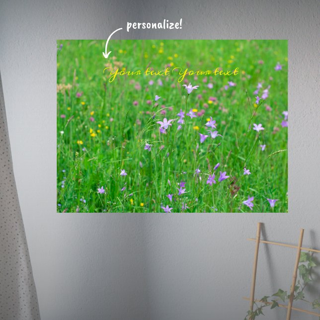 Bellblomma på en grönt poster (Skapare uppladdad)