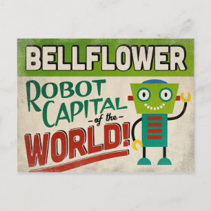 Bellblomman California Robot - Funny Vintage Vykort