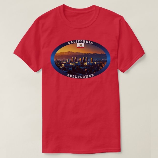 BellblommCalifornia Travel TShirt T Shirt (Design framsida)