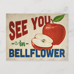 Bellblommor California Apple - Vintage resor Vykort