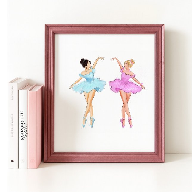 Belle dansillustration poster (Skapare uppladdad)