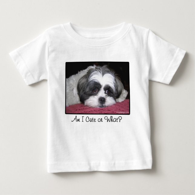 Belle den Shih Tzu hunden T-shirt (Framsida)