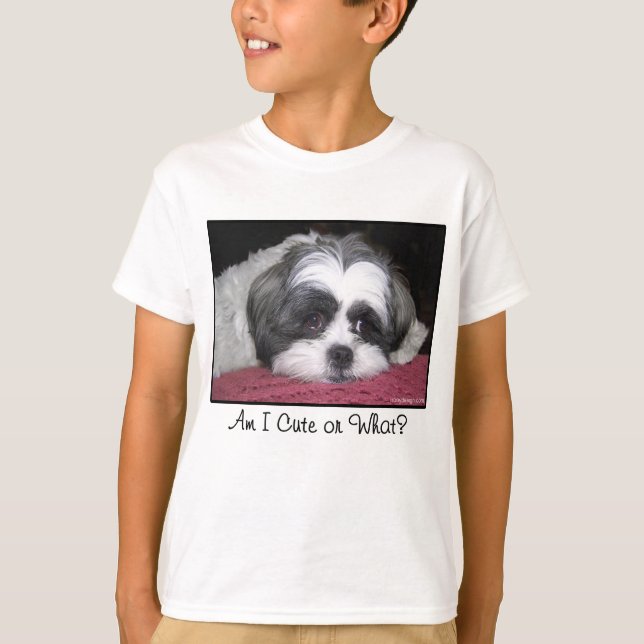 Belle den Shih Tzu hunden T Shirt (Framsida)