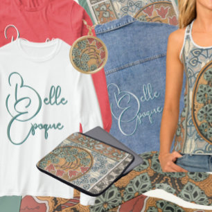 Belle Epoque art nouveau grasset ensemble med T Shirt