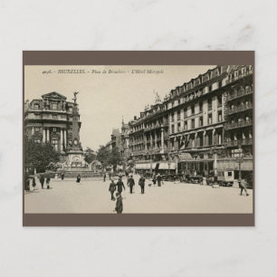 Belle Epoque Bryssel Ställe De Brouckere Vykort