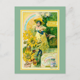 Belle epoque italienskt kött-extrakt reklam vykort