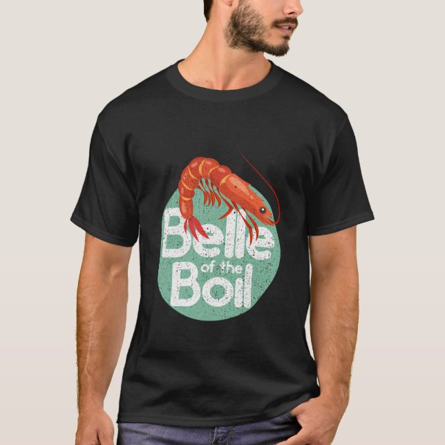 Belle från Boil Funny Womens Retro Seafoo T Shirt (Framsida)