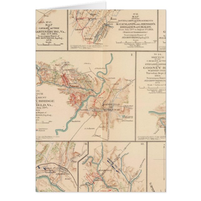 Belle Grove-strid Hälsningskort (Framsidan)