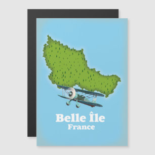 Belle Île Frankrike karta