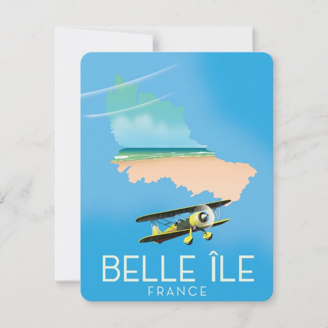 Belle Île, Frankrike resepostertryck. (Framsida)