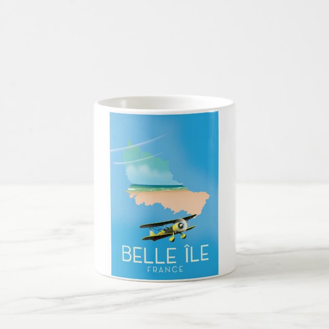 Belle Île, Frankrike resepostertryck. Kaffemugg (Center)