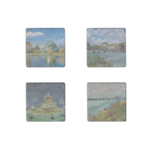 Belle Isle Detroit Stone Magnet