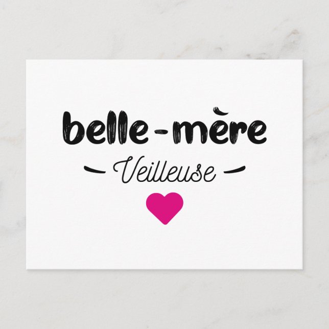 Belle mère veilleuse vykort (Framsida)