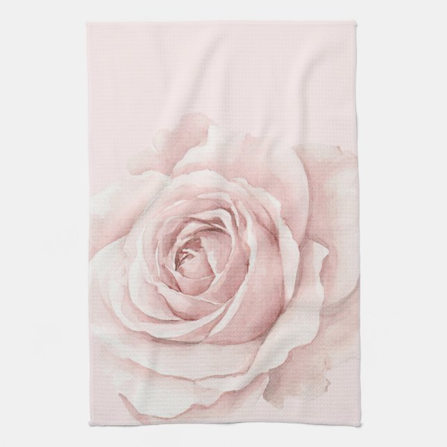 Belle Rose Vacker Rosa Blomma Kökshandduk (Vertikal)