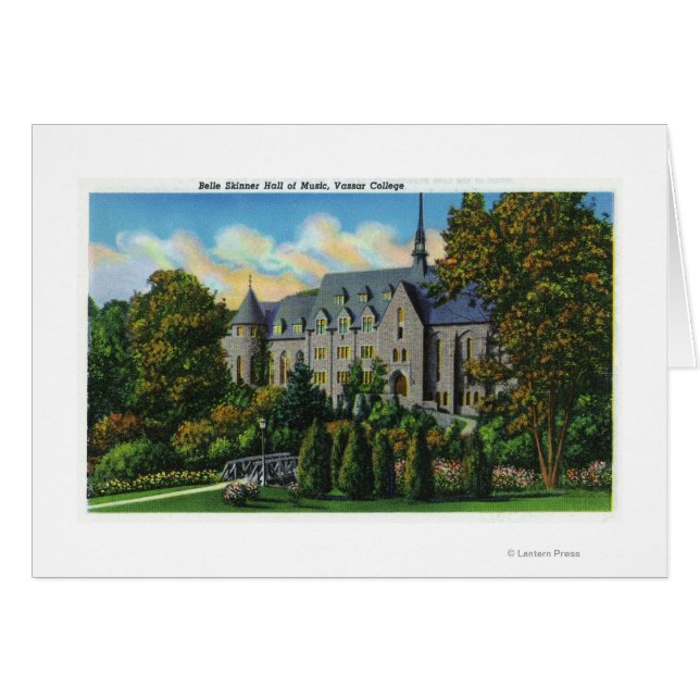 Belle Skinner Music Hall, Vassar College Hälsningskort (Framsidan Horizontal)