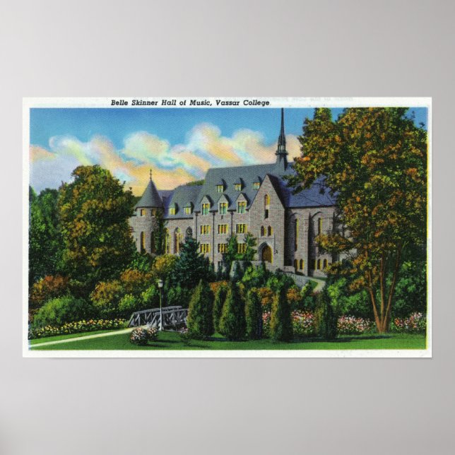 Belle Skinner Music Hall, Vassar College Poster (Framsidan)