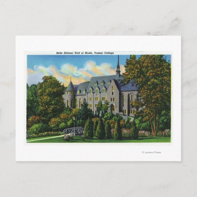 Belle Skinner Music Hall, Vassar College Vykort (Framsida)