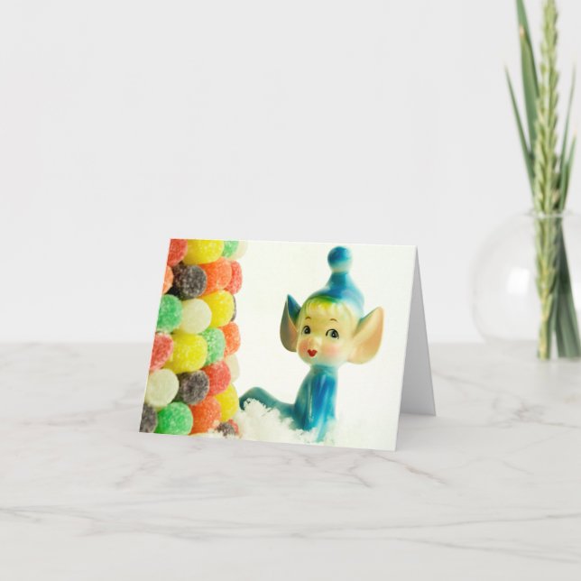 Belle the Pixie Elf Helgkort (Framsida)