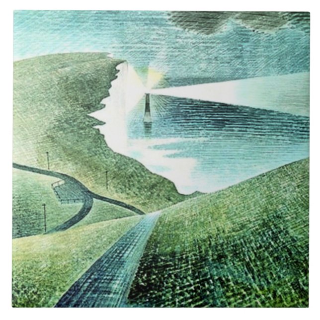 Belle Tout Lighthouse Beachy Head Kakelplatta (Framsidan)