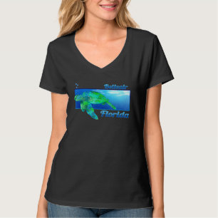 Belleair Florida Swimming Sea Turtle T Shirt
