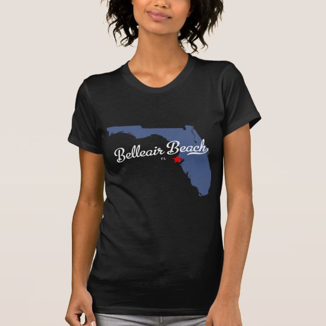 Belleair strandFlorida FL skjorta Tee (Framsida)