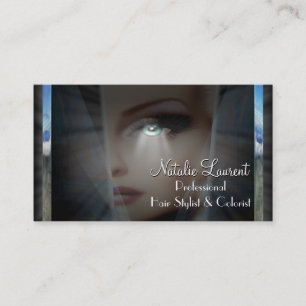 BelleDame Unik Hairstylist Salong 3,5" x 2,0", Visitkort