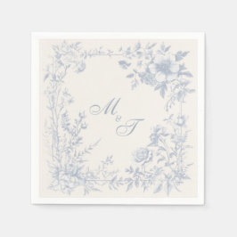 Bellefontaine — French Blue Wedding Napkins Pappersservett