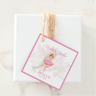 Bellerina Dancer | Rosa Blommigt Ballet födelsedag Gåvor Etiketter