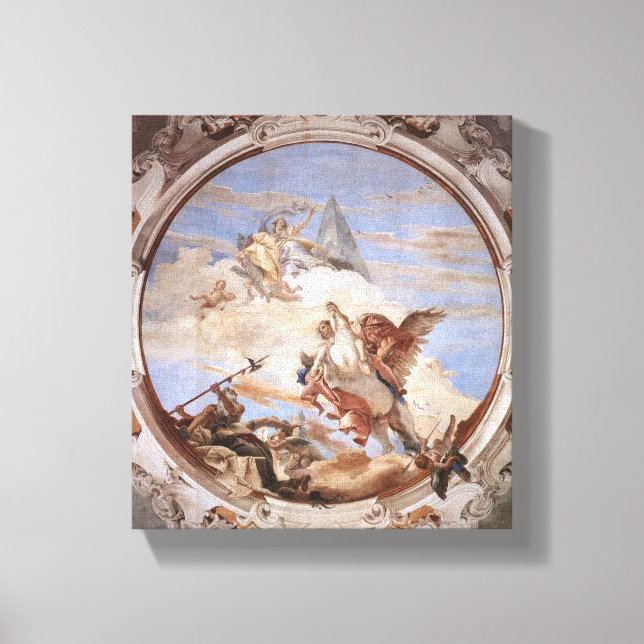 Bellerophon on Pegasus – Giovanni Battista Tiepolo Canvastryck (Framsida)