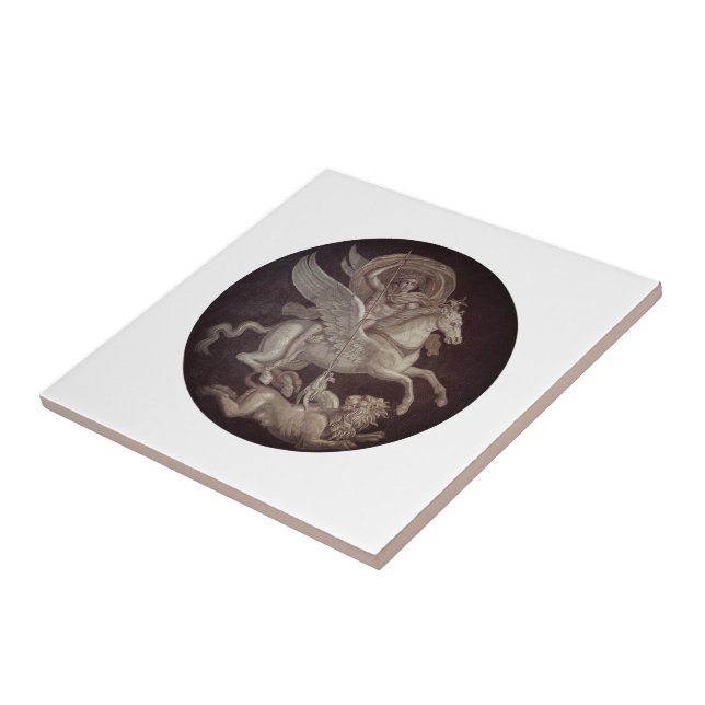 Bellerophon on Pegasus Kakelplatta (Sidan)