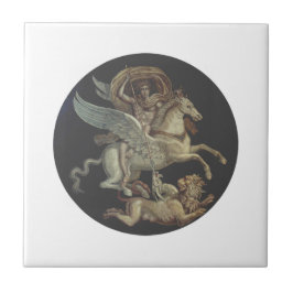 Bellerophon on Pegasus Kakelplatta