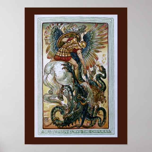 Bellerophon slays Chimera Poster (Framsidan)