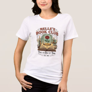 Belle's Bok Klubb T-Shirt Design - Vintage Fairyta
