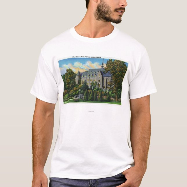 BelleSkinner musik Hall, Vassar högskola T-shirt (Framsida)