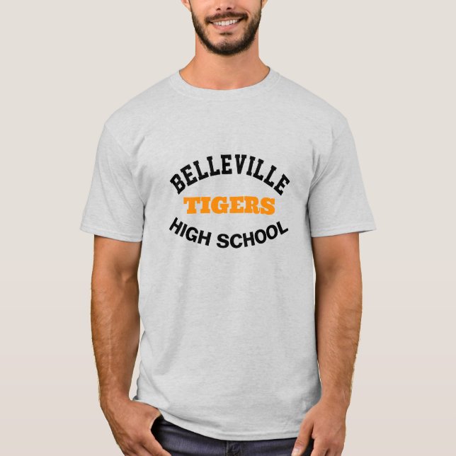 Belleville High School tryckt T-Shirt (Framsida)