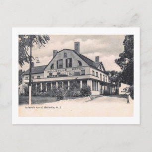 Belleville Hotel, Belleville, New jersey Vintage Vykort
