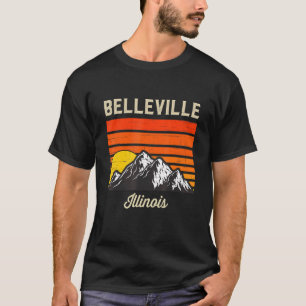 Belleville Illinois Retro City State Usa Souvenir T Shirt