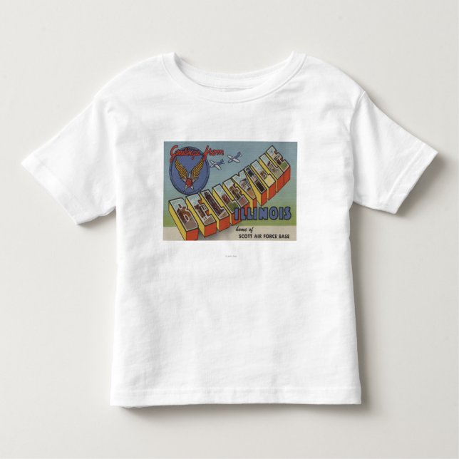 Belleville Illinois - stora brevplatser T Shirt (Framsida)